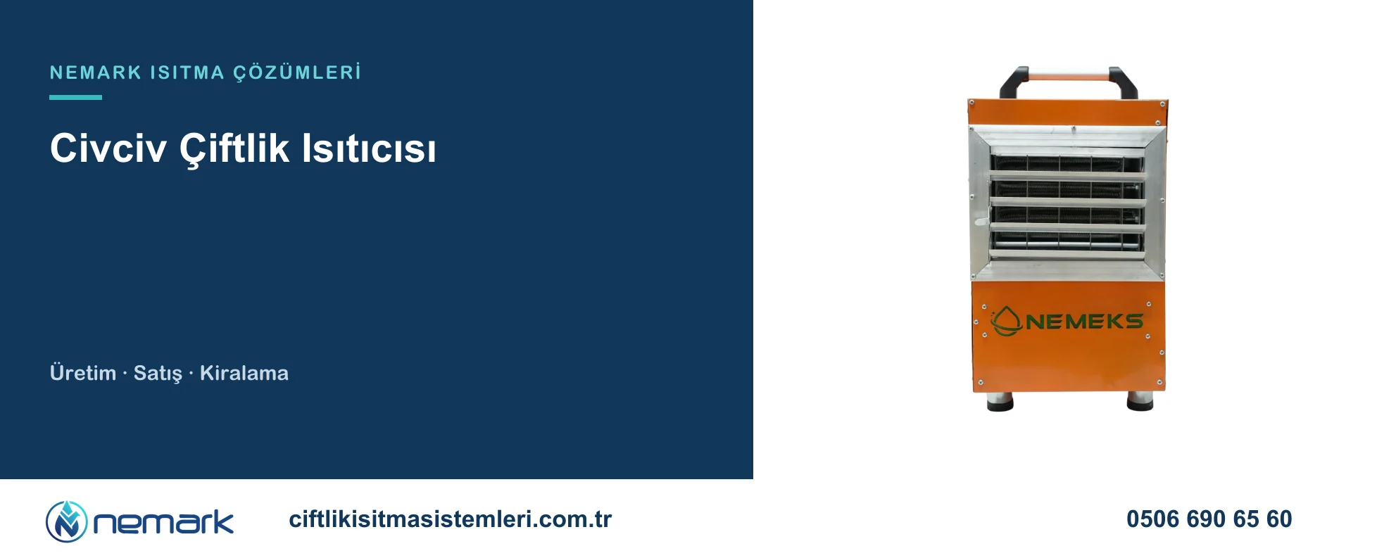 Civciv Çiftlik Isıtıcısı için Nemark ısıtma çözümleri