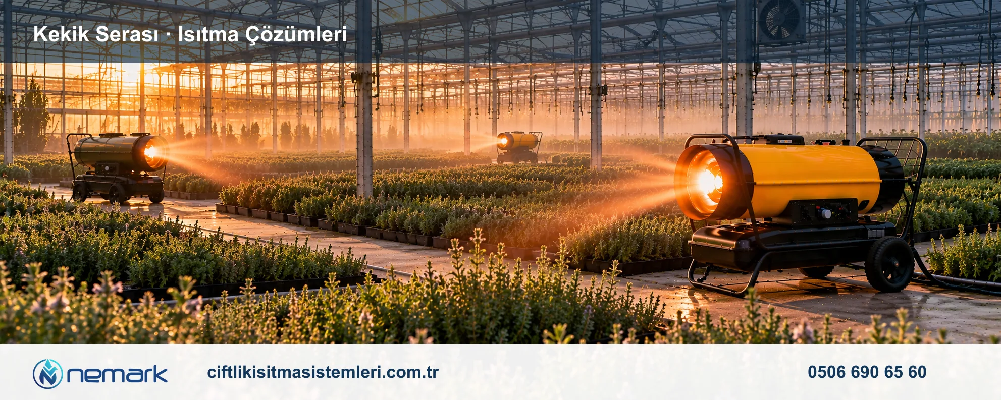 Kekik Serası için Nemark ısıtma çözümleri