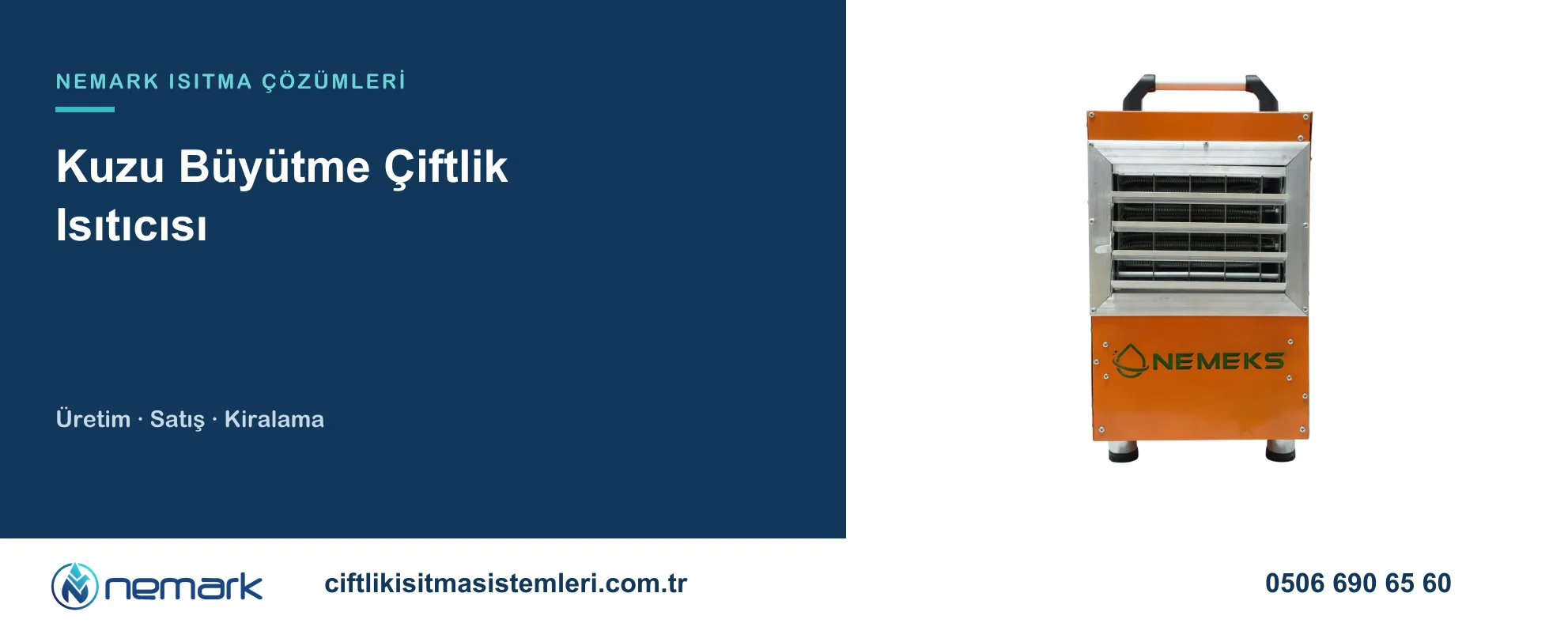 Kuzu Büyütme Çiftlik Isıtıcısı için Nemark ısıtma çözümleri
